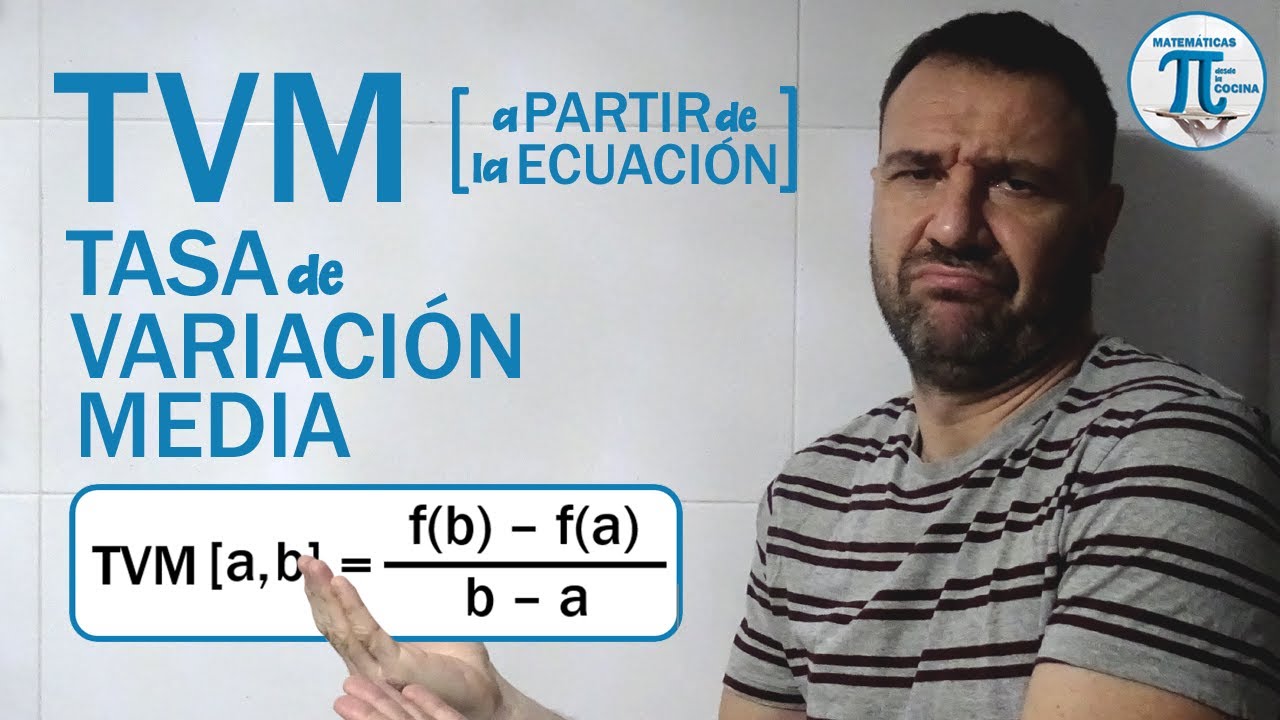 Cómo calcular la TASA de VARIACIÓN MEDIA (TVM) a partir de la ECUACIÓN de una función 💪