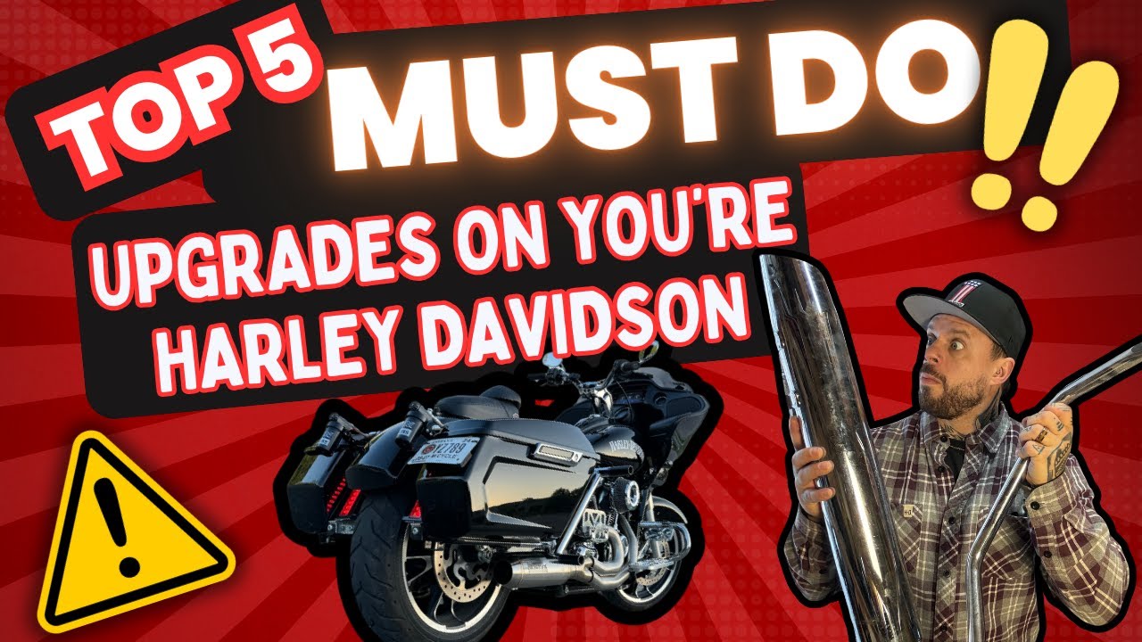Top 5 MUST-do upgrades for your Harley Davidson! (Maximize performance and Style!