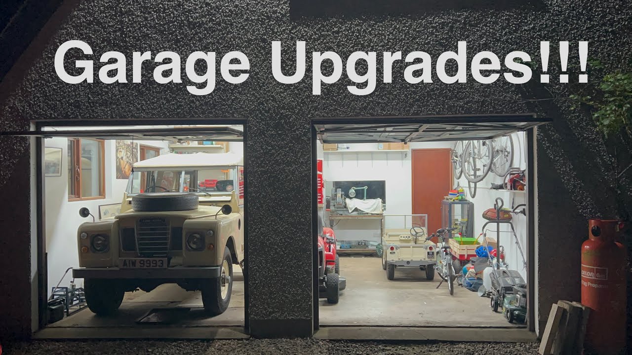 Garage Workshop Upgrades - New LED lights, new paint, workbench modified and a Myford lathe!