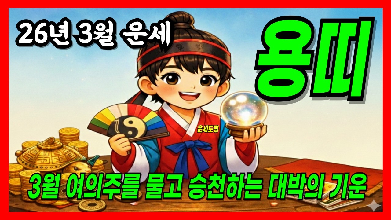 26년3월 용띠운세,  