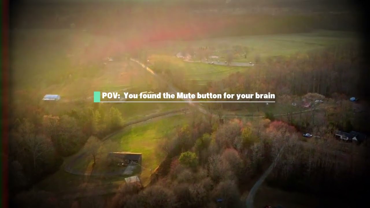 4k Sunset Park Drone  |  Peaceful Country Amient Relax