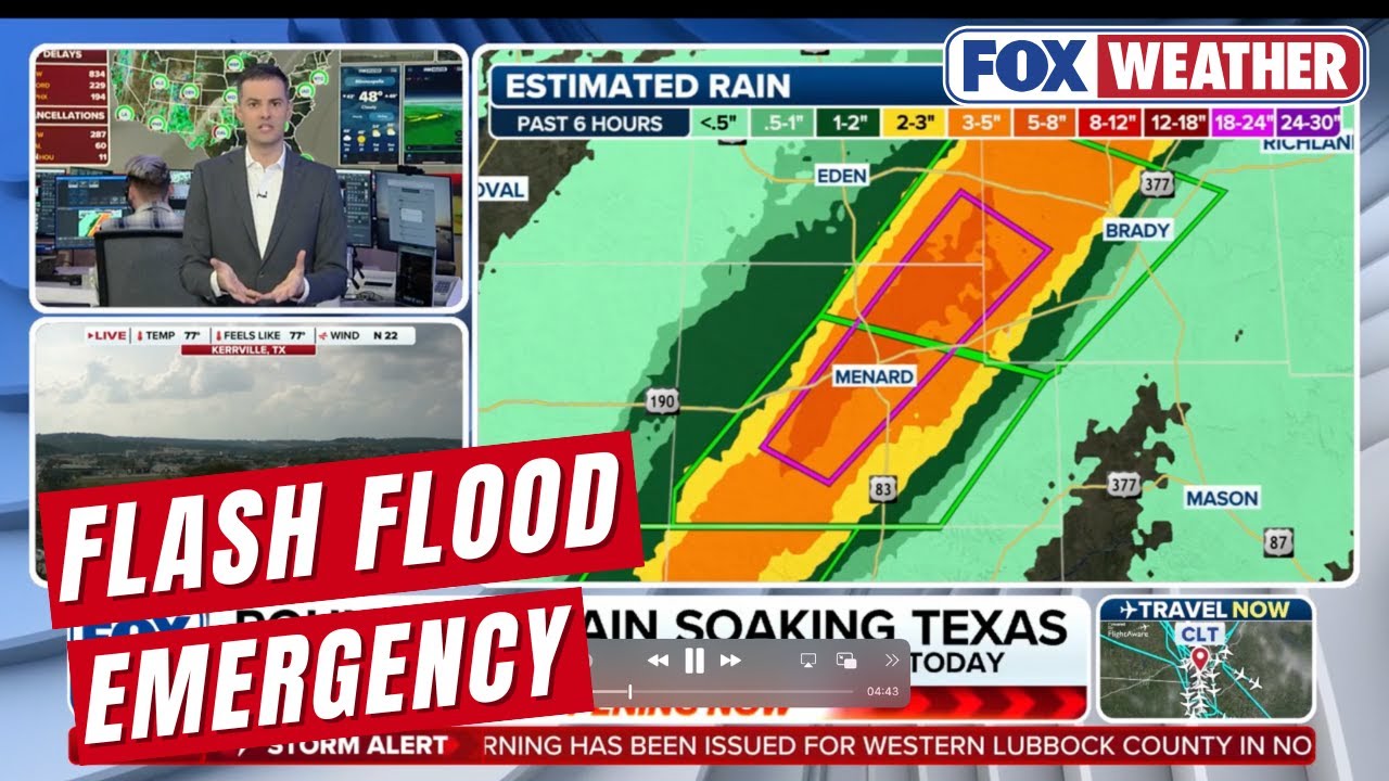 FLASH FLOOD EMERGENCY: Torrential downpours trigger life-threatening flash flooding in Central Texas