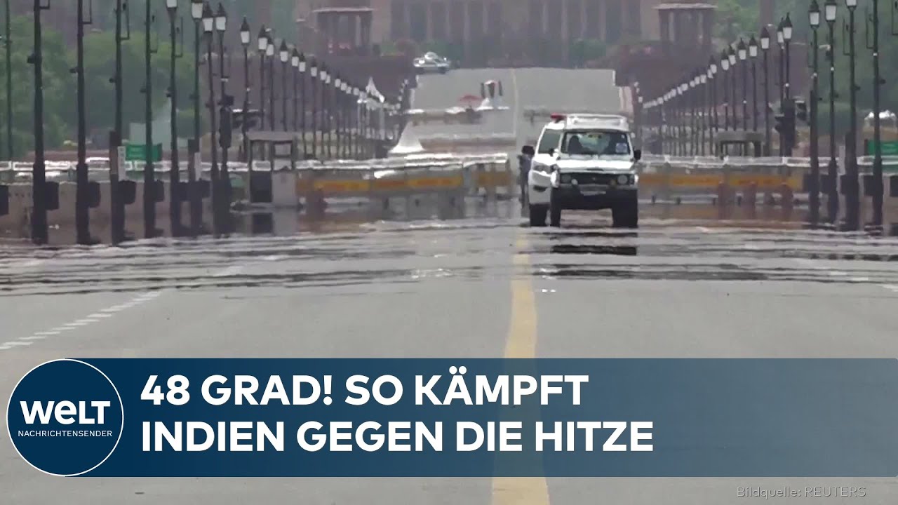 HITZEWELLE IN INDIEN: Fast 48 Grad! So k&auml;mpft Neu-Delhi gegen extremen Temperaturen