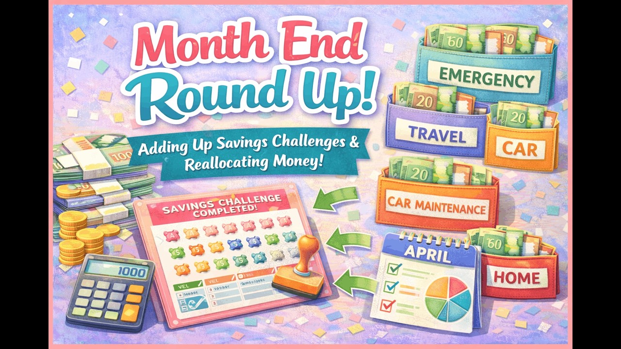 February Month End Round Up | Reallocating Funds | How much did I save!?