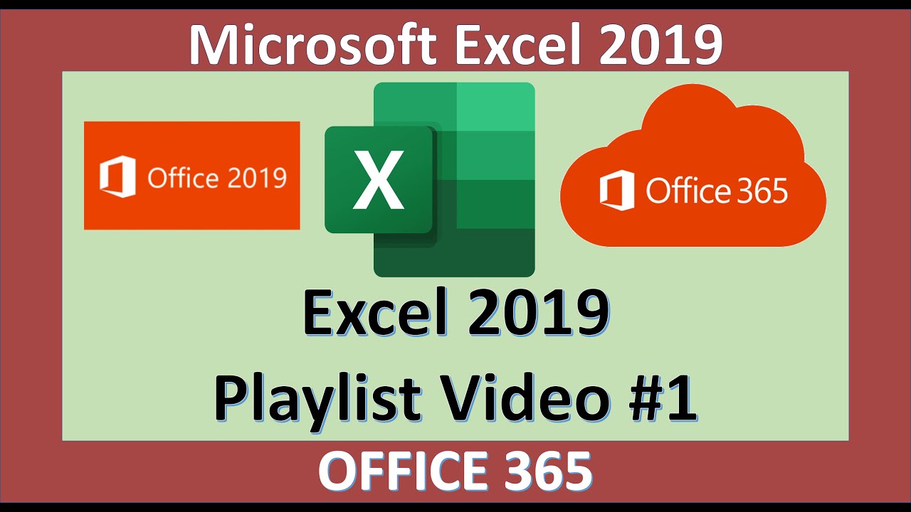 Excel 2019 — описание рабочего листа Excel — Microsoft Office 365