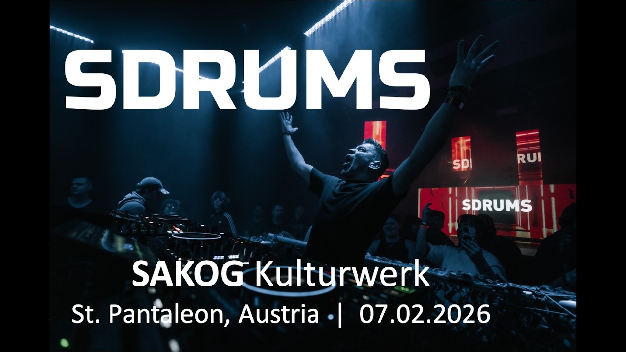 SDRUMS @ Kulturwerk SAKOG | 360° DnB Set | 07.02.2026