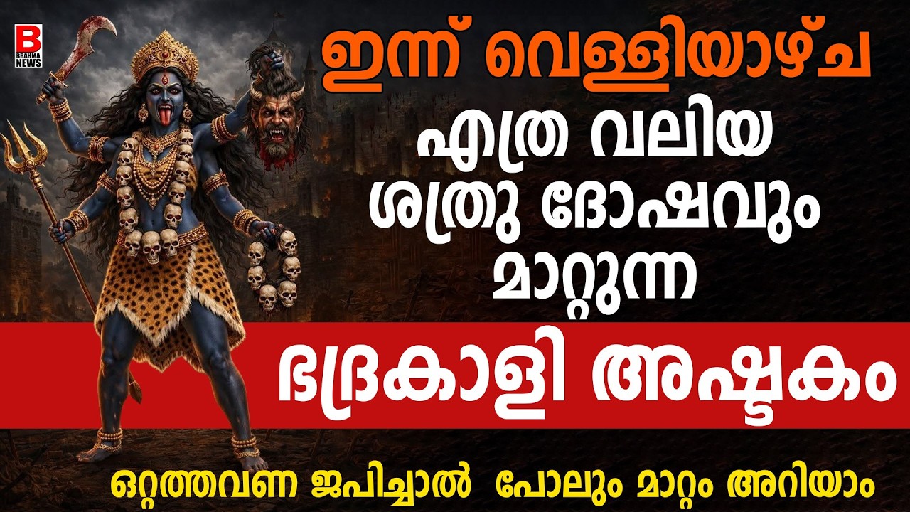 ചതി വഞ്ചനക്കിരയായവര്‍ ഈ അത്ഭുത ഭദ്രകാളീ മന്ത്രം ചൊല്ലൂ..SREE BHADRAKALI STHUTHI .pournami2026