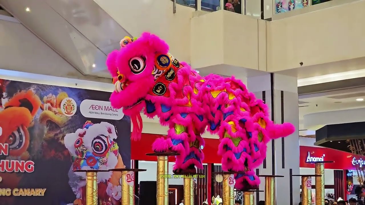 Múa Lân Lộn Santo Xuống Mai Hoa Thung Cực Đỉnh LSR Quang Nghệ Kwong Ngai VN Giải Lân Sư Rồng Aeon