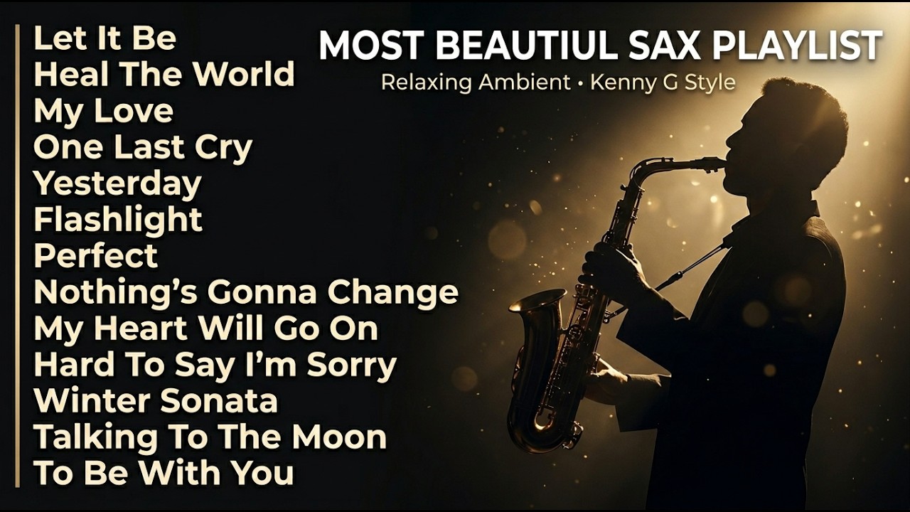 Most Beautiful Saxophone Playlist | Relaxing Love Songs (Kenny G Style Ambient)