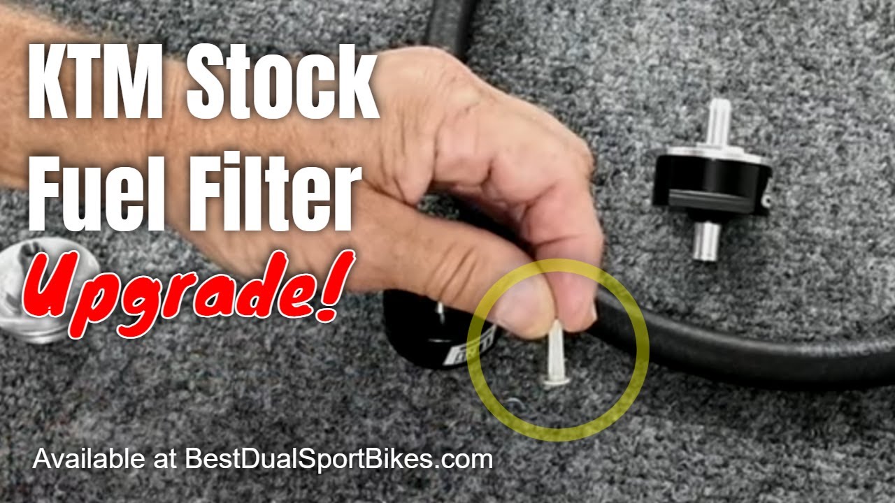 The Stock KTM Inline Fuel Filter Causes Problems | Upgrade to Fix It