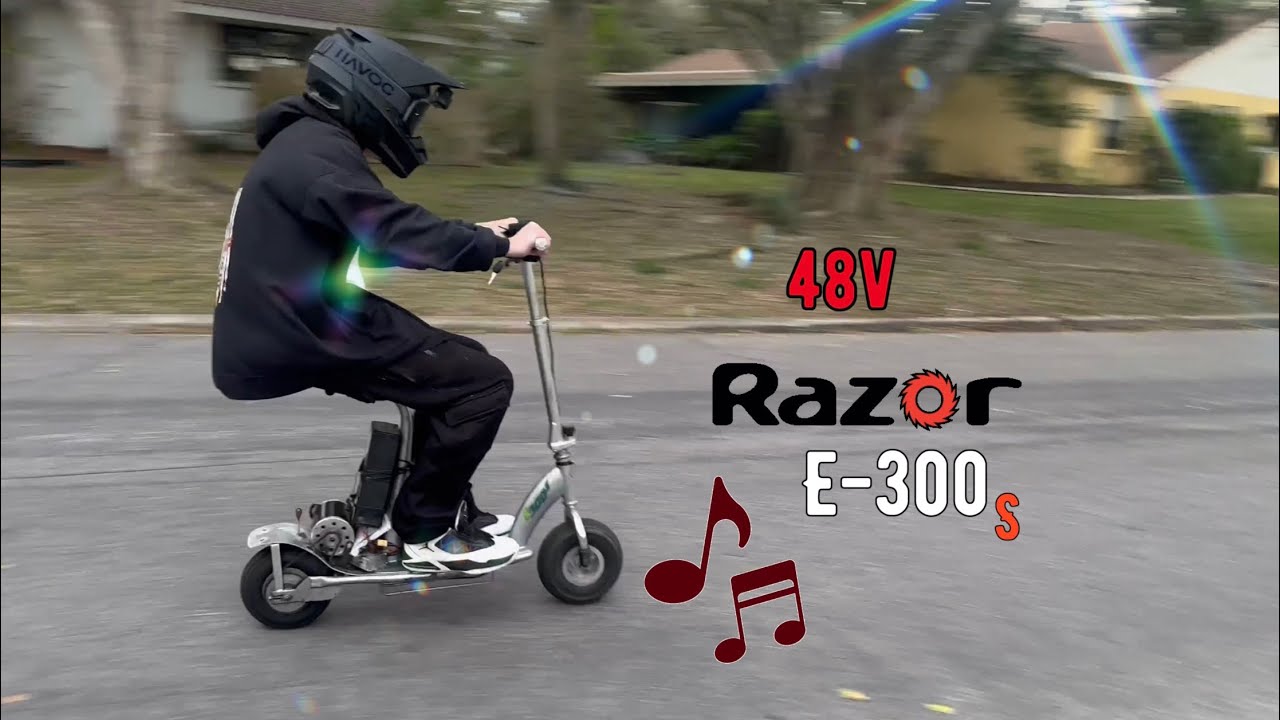 “On My Own” Kyle The Hooligan -48v Razor E-300s -1st Run Music Edit *Like A Wolf* Fast Scooters Kit!