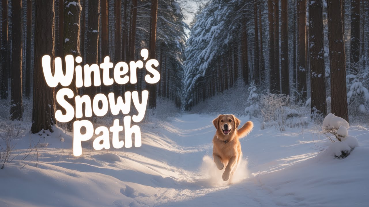 Dog's Perfect Winter Day | Forest Walk in Fresh Snow