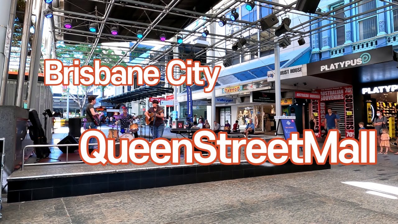 [4K] Brisbane City-Walking to Queen street Mall