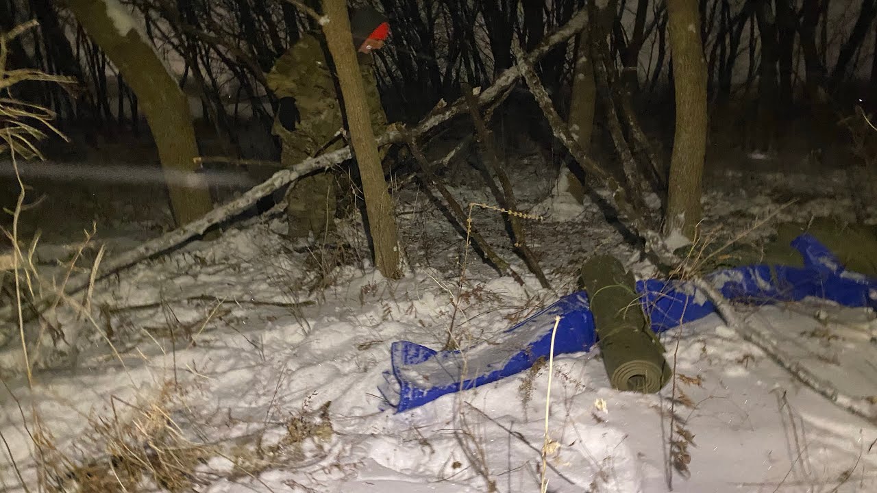 Winter camping ￼in blizzard like conditions(no fire)