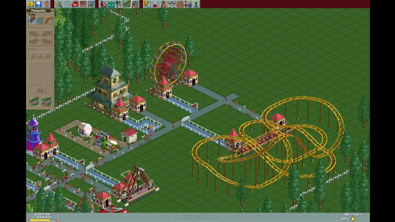 RollerCoaster Tycoon - Scenario #1 - Forest Frontiers