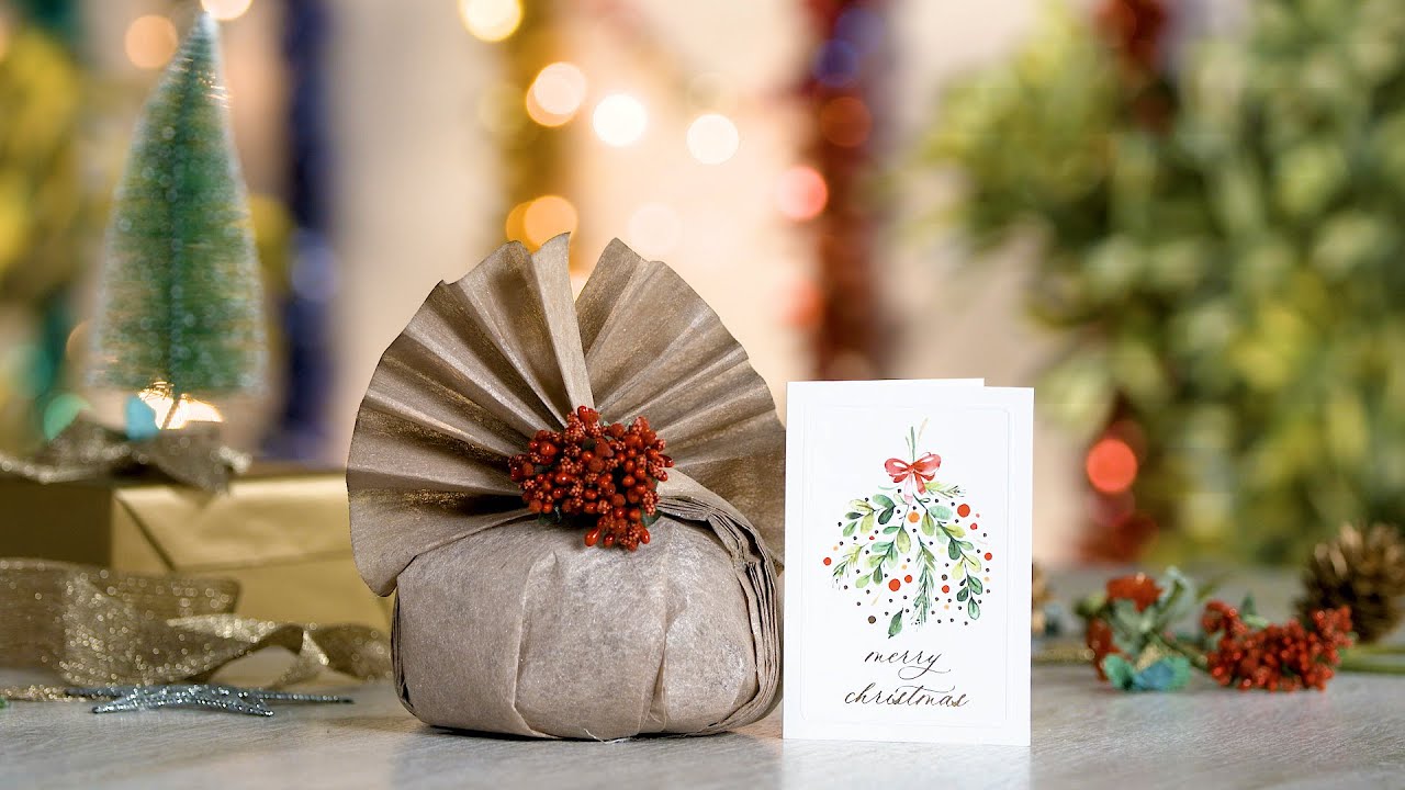 Christmas Cake Gift Wrapping Ideas | How to Festively Wrap a Cake to Give as a Gift | #Christmas