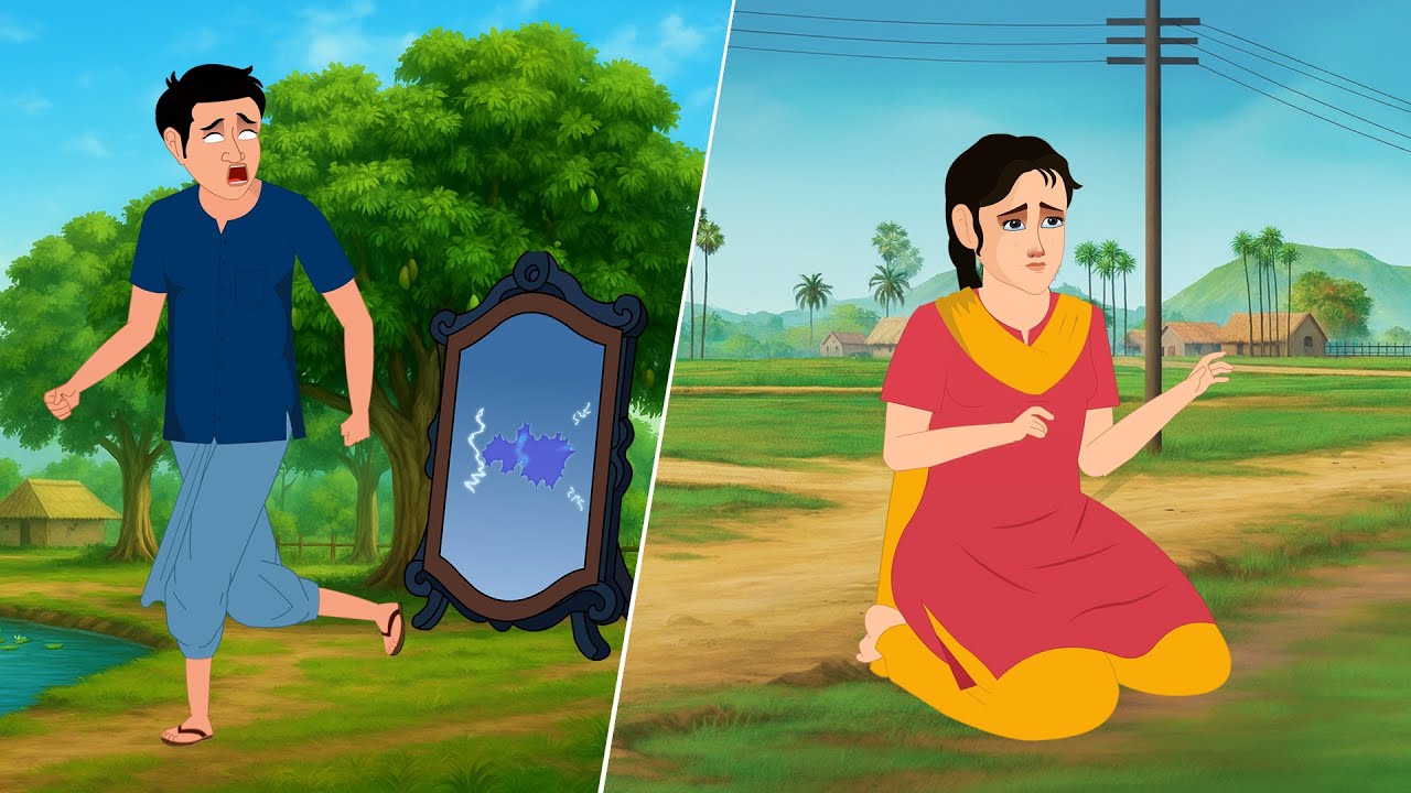 रहस्यमयी शीशा । धोखेबाज़ बहन। Moral Stories। Hindi Kahaniyan ⁨@SsoftoonsHorrorAndCrimeHindi