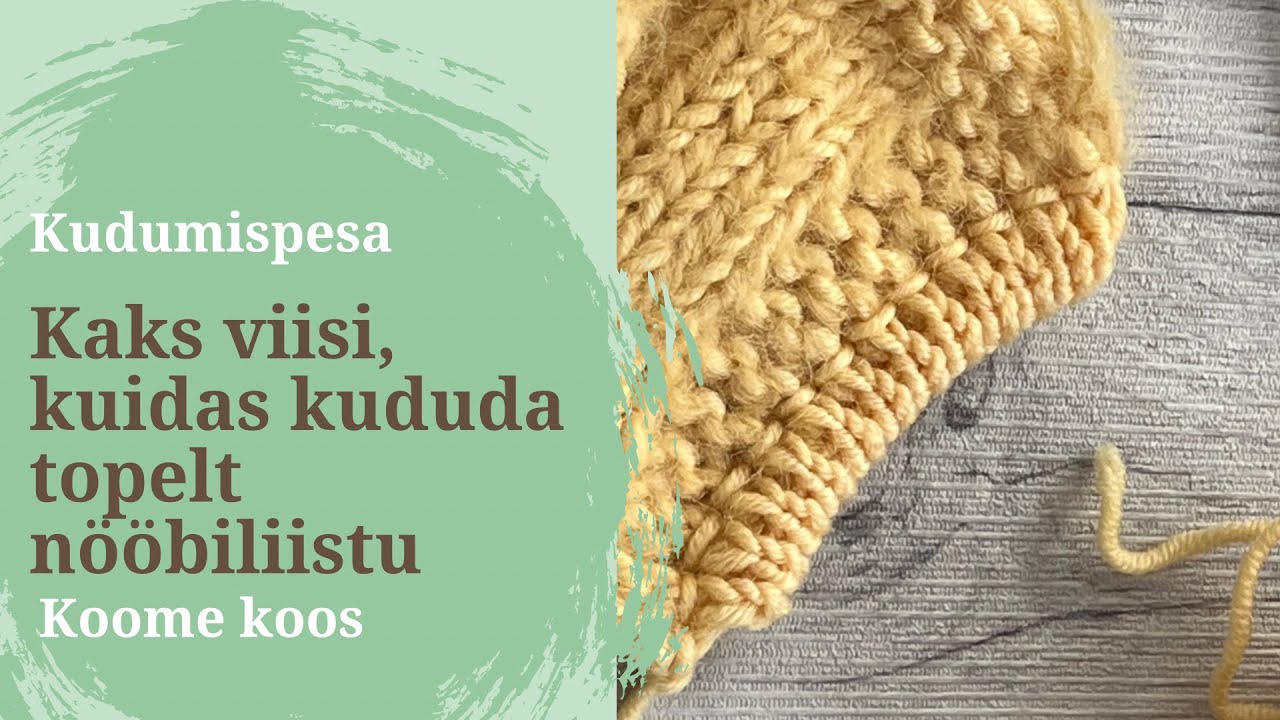 Kuidas kududa topelt nööbiliistu? Kaks viisi