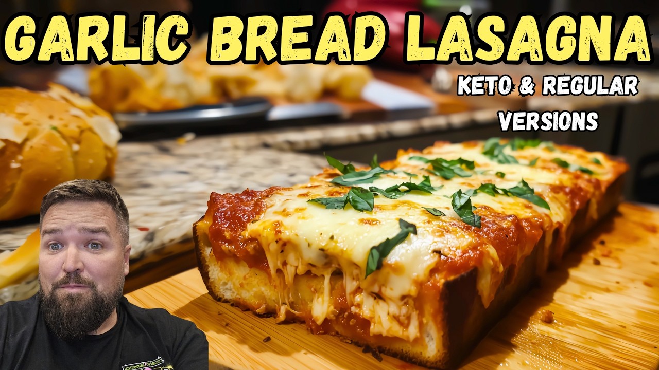 Introducing Garlic Bread Lasagna! Easy Fast Recipe