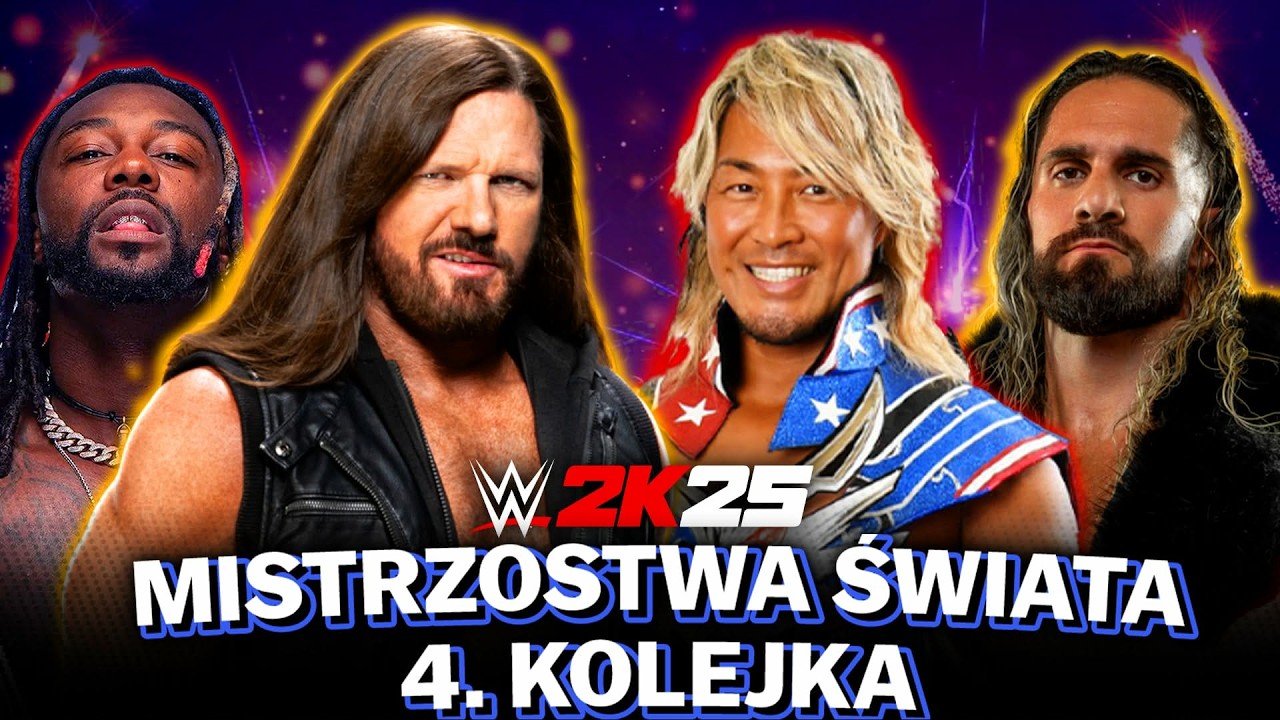 🔴MISTRZOSTWA ŚWIATA WRESTLINGU WWE 2K25 (4. Kolejka) | AJ Styles vs. Hiroshi Tanahashi