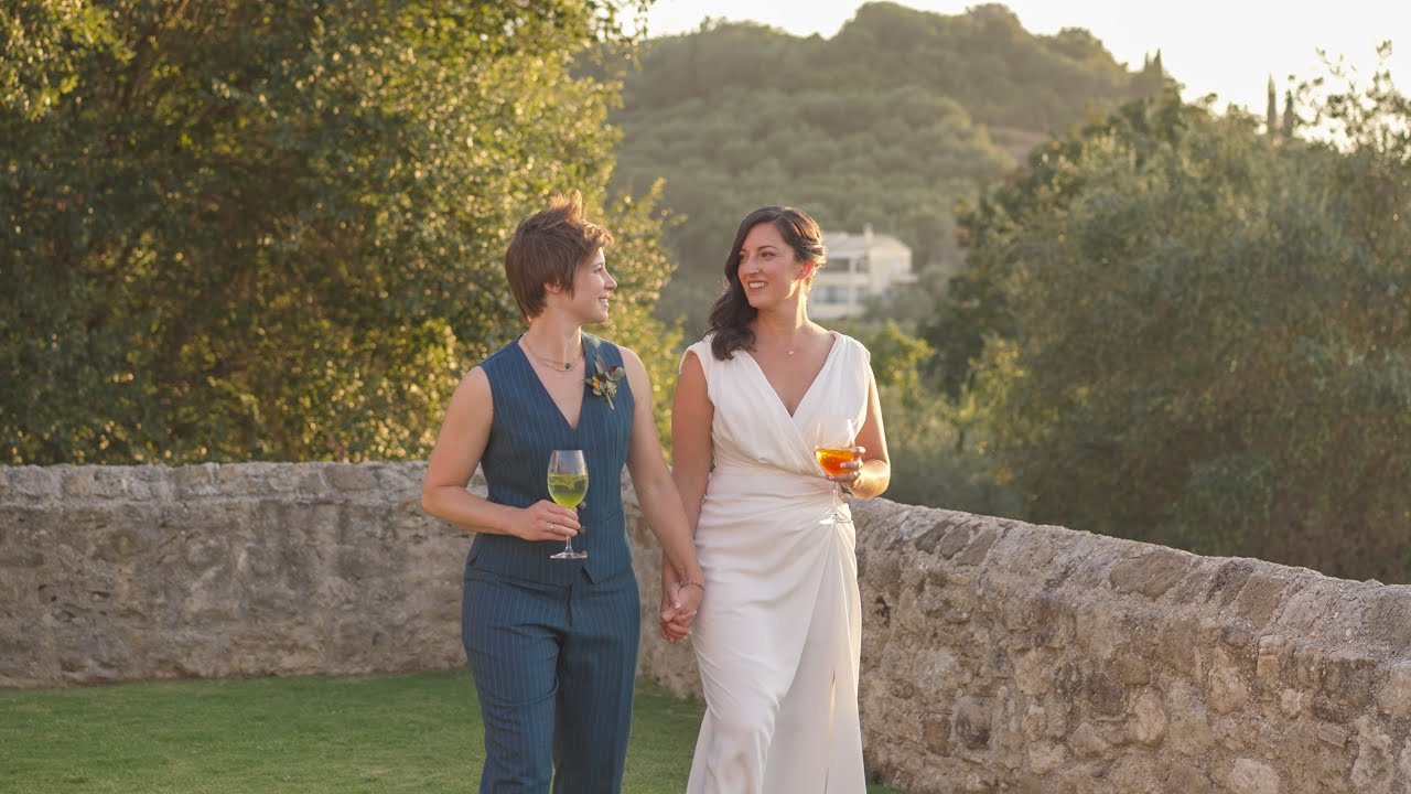 Same Sex Wedding Videographer Greece | Christina & Cole&rsquo;s Courti Estate Corfu Film
