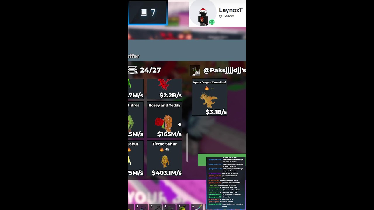 Live fr Trade Steal A Brainrot Cherche Brainrot Craft