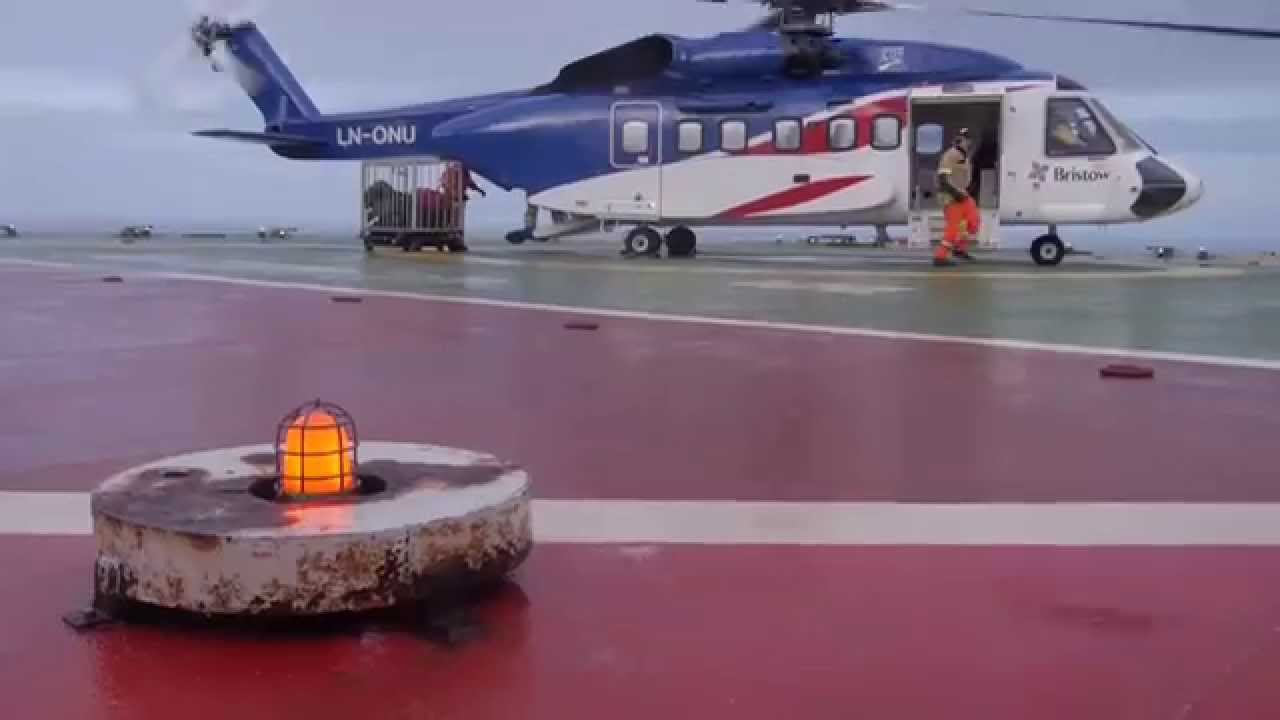 Helicopter landing and take-off Valhall QP