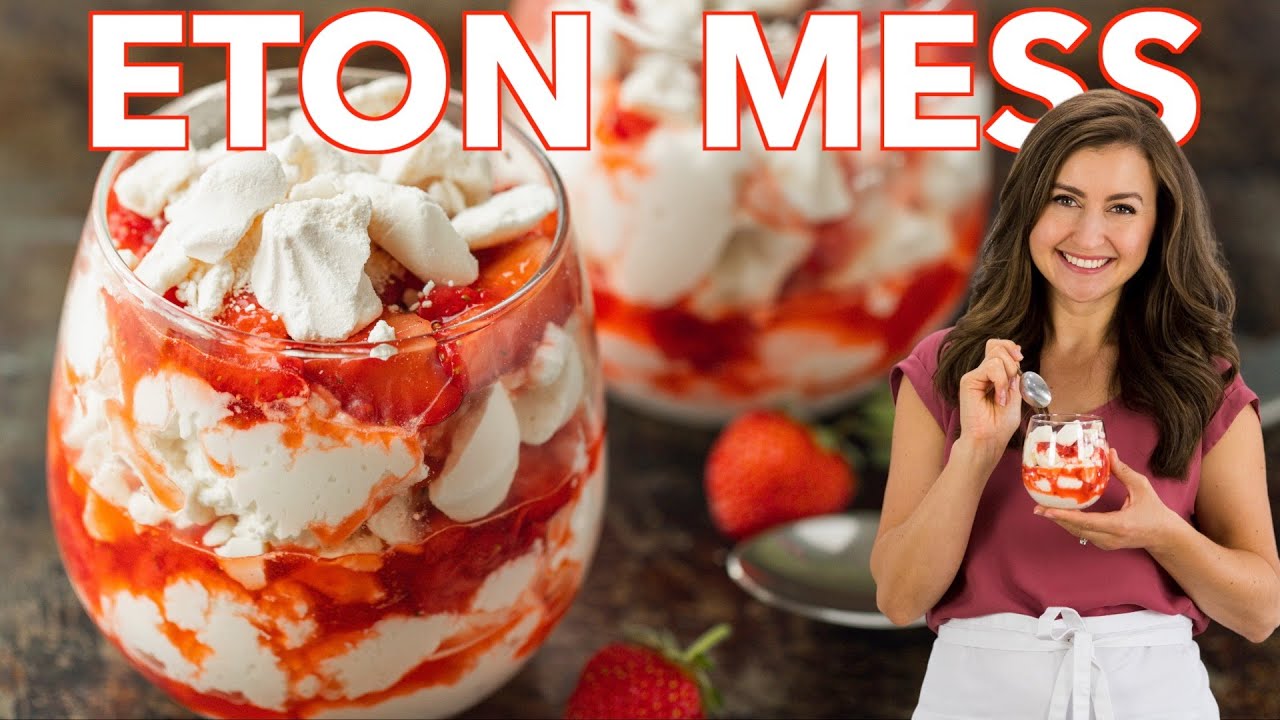 Strawberry Eton Mess (Легкий десерт без выпечки)