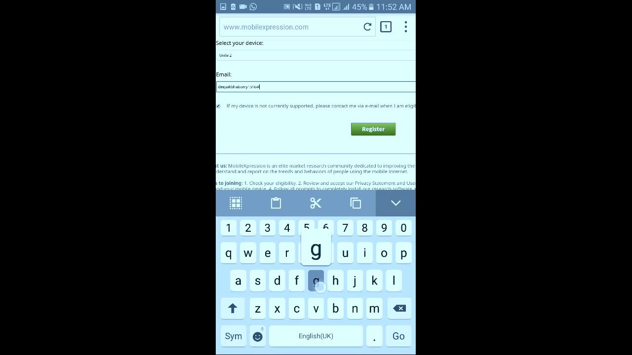 How to create mobilexpression account in marshmallow devices trick will work 100%