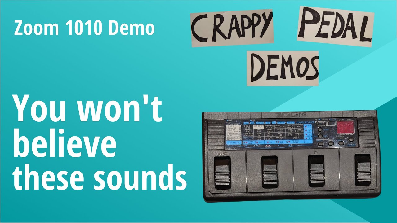 Zoom 1010 Demo - Unbelievable guitar tones