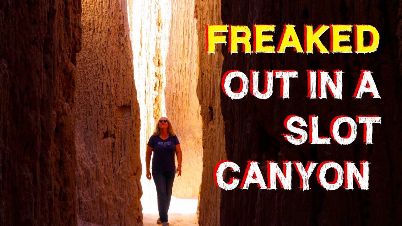 Freaked Out in a Slot Canyon! Cathedral Gorge State Park, NEVADA