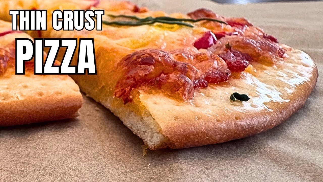 Domino’s Style Thin Crust Pizza at Home | Crispy & Light