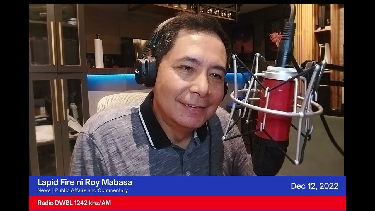 Lapid Fire ni Roy Mabasa (First Part) Dec 12, 2022