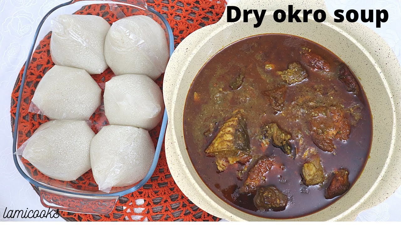 How to make authentic DRY OKRO soup.
