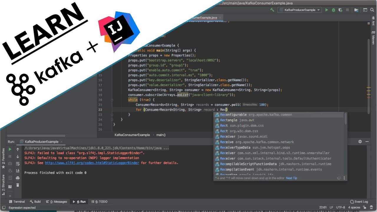 Getting Started With Apache Kafka #3 - Kafka Client Library w/ Intellij Setup