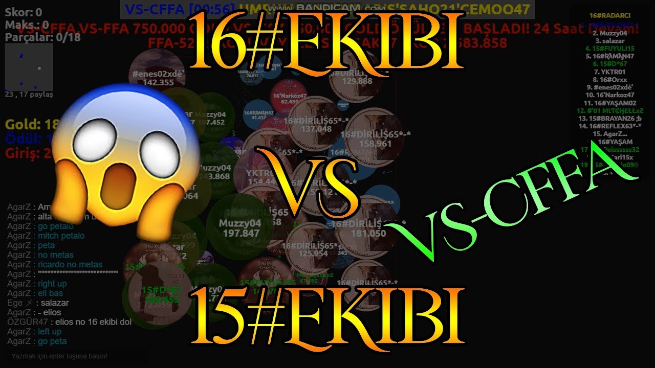 AGARZ | 15#EKIBI vs 16#EKIBI (VS-CFFA) + LATIN TURNUVA 10M GOLD ÖDÜL