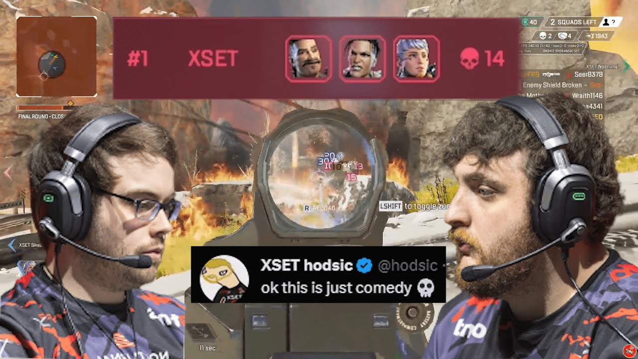 pov: XSET pulling out the Fuse-Maggie comp & COOKED the entire ALGS Finals lobby! 🤣