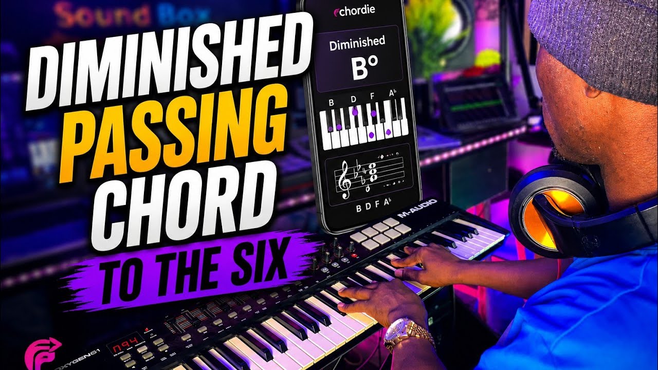 Diminished passing chord to the six