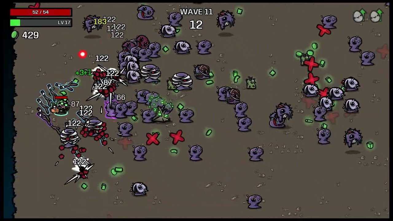 Baby: Scythe + 23 Stick | Brotato: Crash Zone