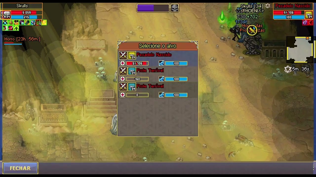 Warspear online Necromante Solando Tumba da gosma 