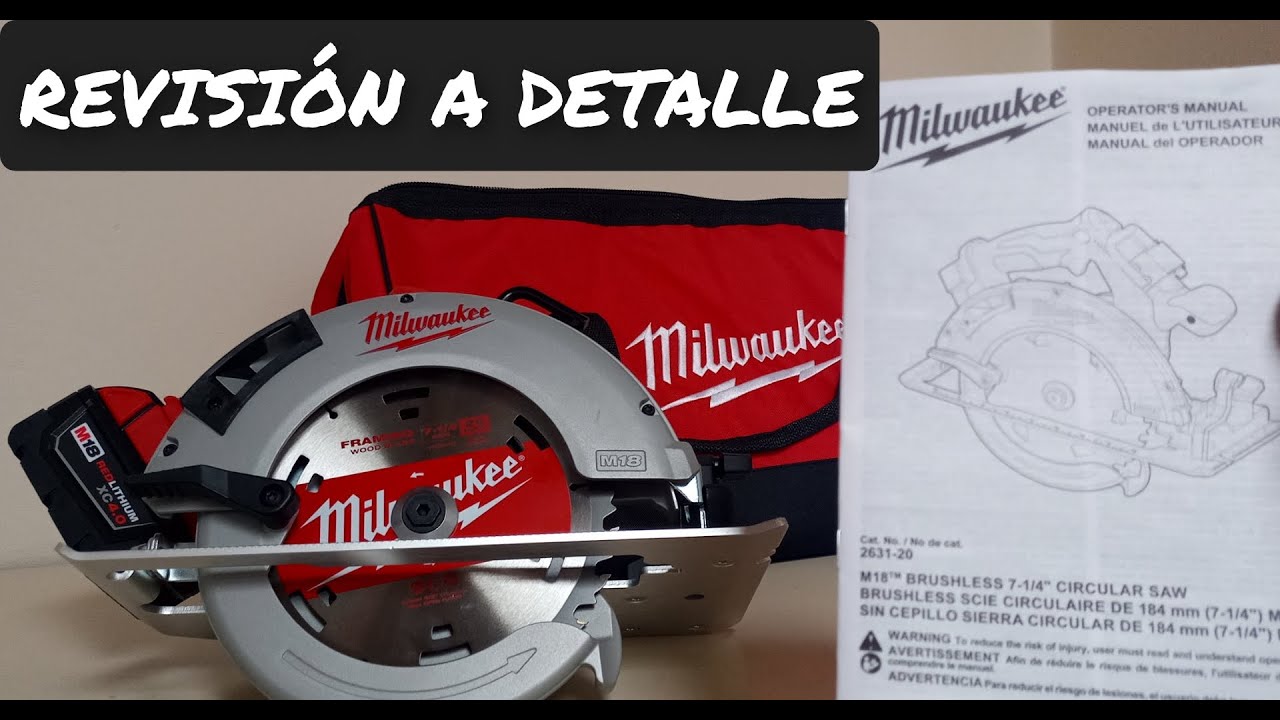 SIERRA INALÁMBRICA MILWAUKEE | MOTOR BRUSHLESS | REVISIÓN