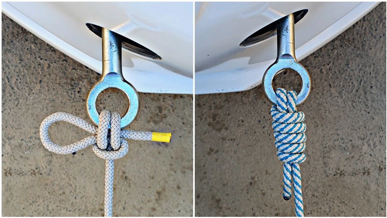 How to tie car towing knot tutorial - easy and fast!