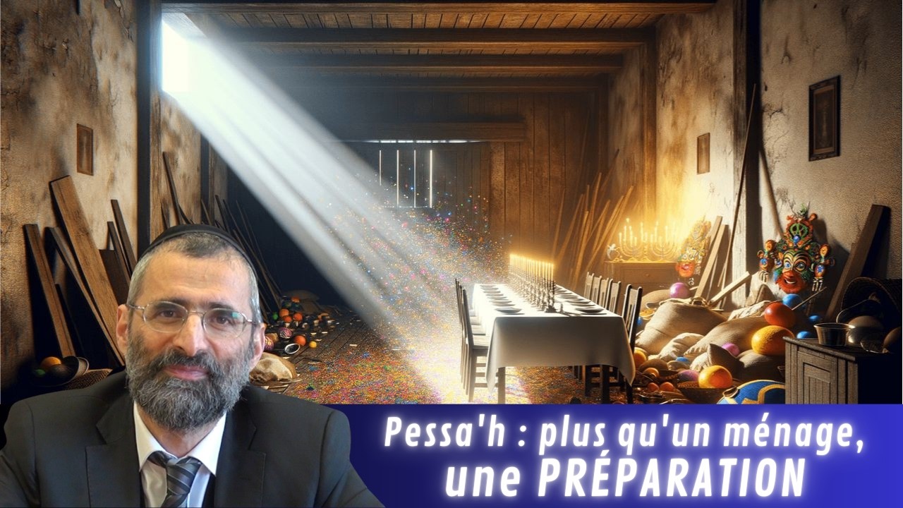 Pessa'h : plus qu'un ménage, une PRÉPARATION - Rav Ron Chaya