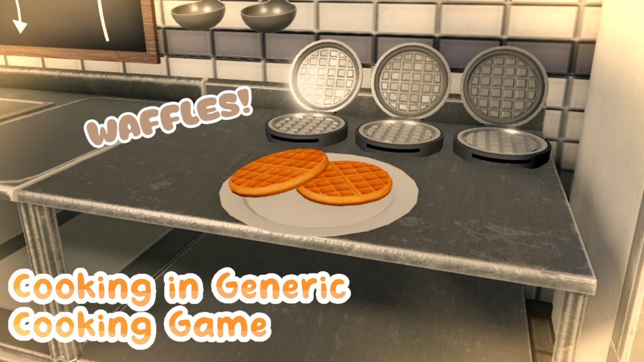 Making Waffles in Generic Cooking Game 🧇 | Roblox