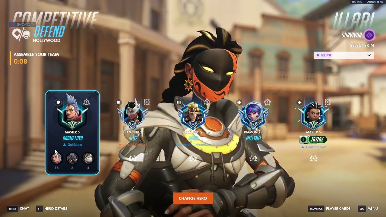 Tank named D00MF1OYD complains like no one I've ever met | Overwatch Competitive