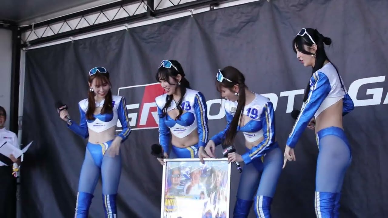 2024/5/3 SUPER GT 2024 第2戦 富士 TGRステージ WedsSport Racing Gals 浜嶋りな・霧島聖子・名取くるみ・南真琴 スポンサーPR編