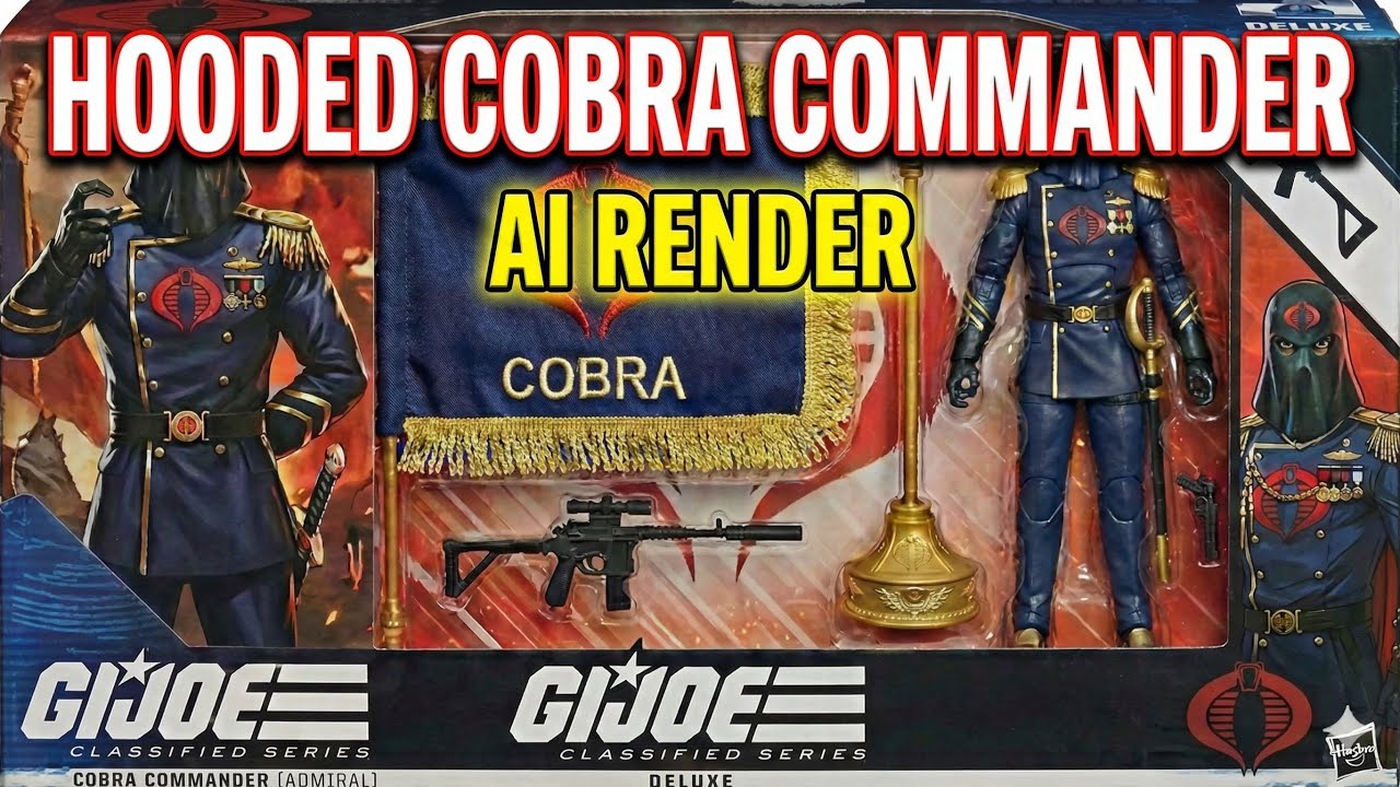 Hooded Cobra Commander GI Joe Classified Series AI Render