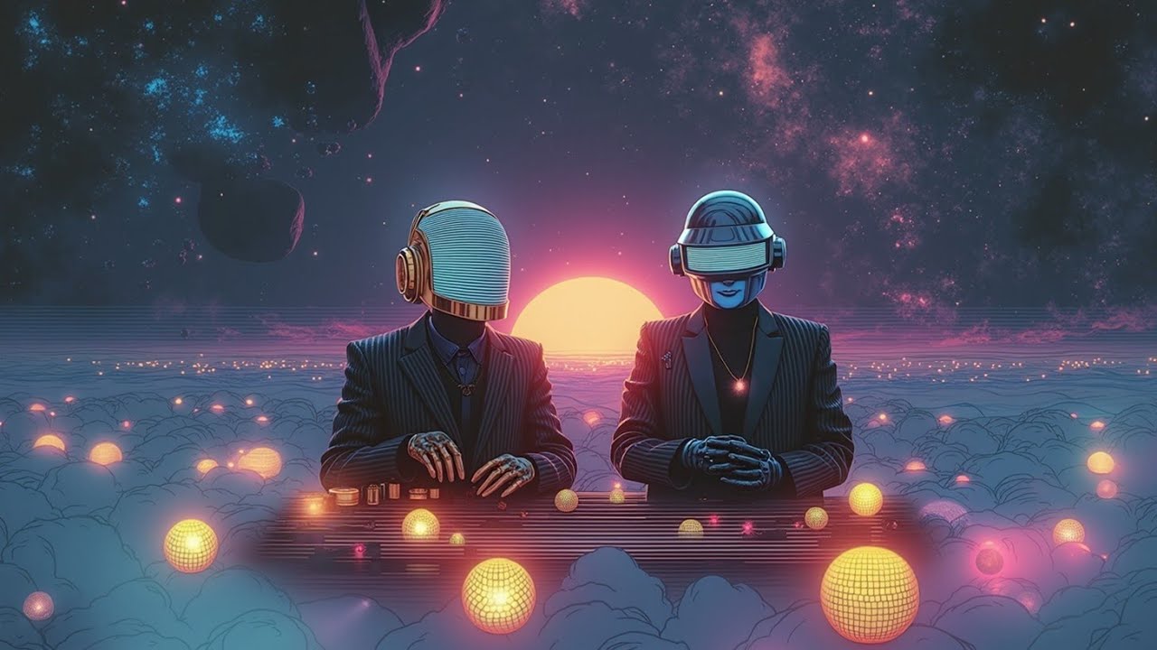 Вайб Daft Punk | Музыка для ночных поездок - Ретро чилл синтвейв и плавный фанк-грув