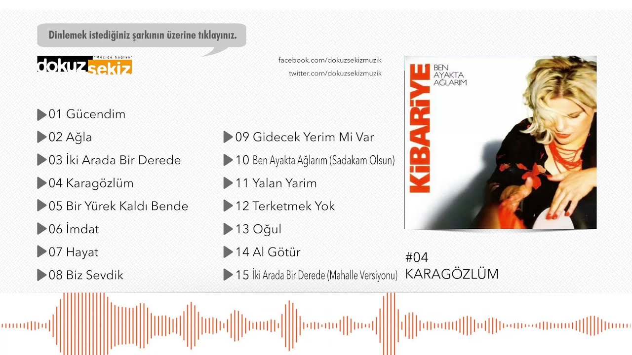 Kibariye - Karag&ouml;zl&uuml;m (Official Audio)