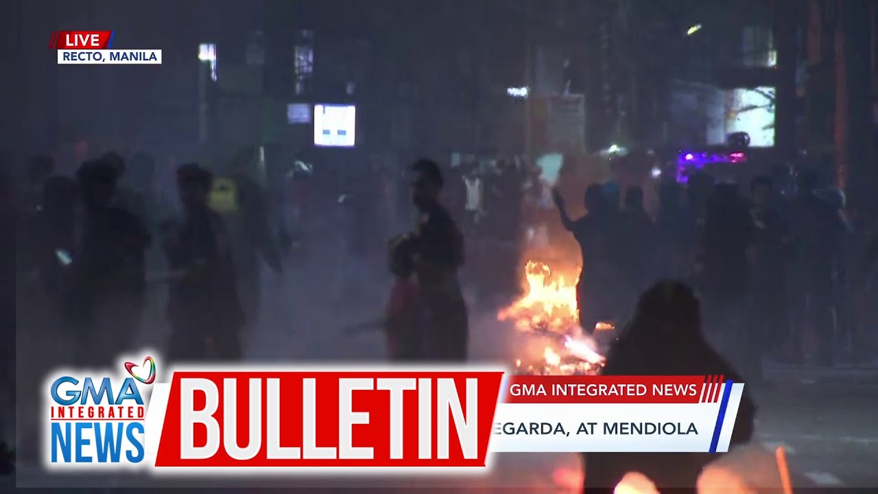 Update sa sitwasyon sa Maynila, matapos sumiklab ang gulo | GMA Integrated News Bulletin